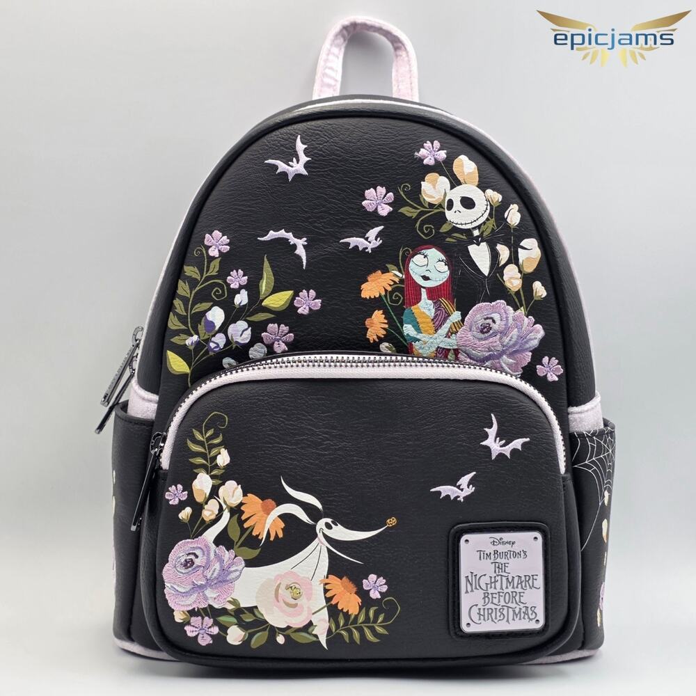 Loungefly Disney The Nightmare Before Christmas Floral Mini Backpack